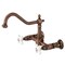 Kingston Brass KS124PXAC Heritage Two-Handle Wall Mount Bridge Kitchen Faucet, Copper KS124PXAC - alternate 1